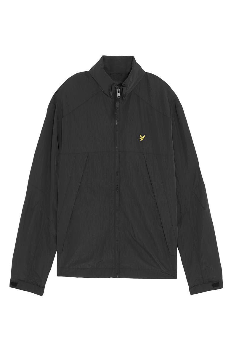 Lyle & Scott Long Sleeve Fold Away Hood Jacket, Alternate, color, Black Ice