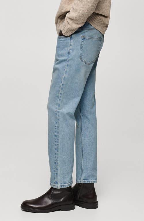 Mango Ben Tapered Jeans In Light Blue