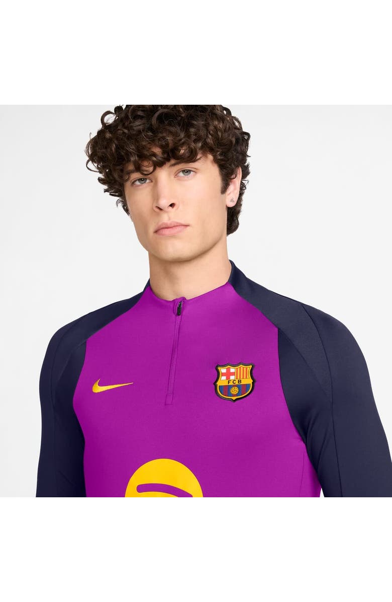 Nike Men's Nike Purple Barcelona 2025/26 Strike Drill Quarter-Zip Long Sleeve Dri-FIT Top, Alternate, color, Purple