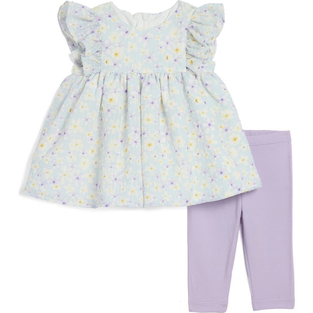 PIPPA & JULIE PIPPA & JULIE CASSIDY FLORAL RUFFLE TOP & LEGGINGS SET