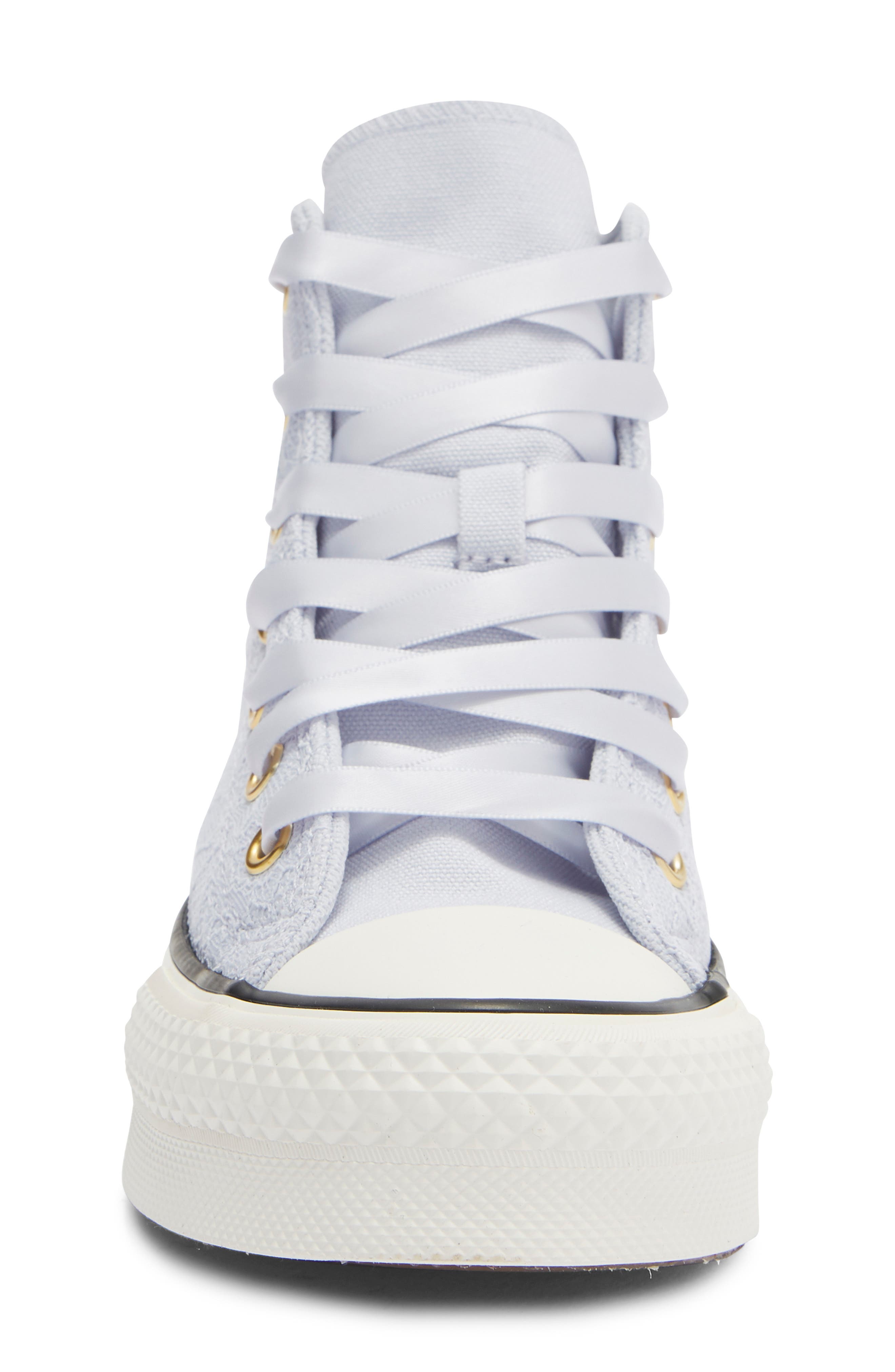 Kids' Chuck Taylor® All Star® Lift Platform High Top Sneaker, Alternate, color, ALMOST LAVENDER/ GOLD
