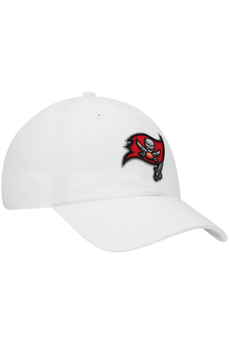 Men's '47 White Tampa Bay Buccaneers Clean Up Adjustable Hat, Alternate, color, White