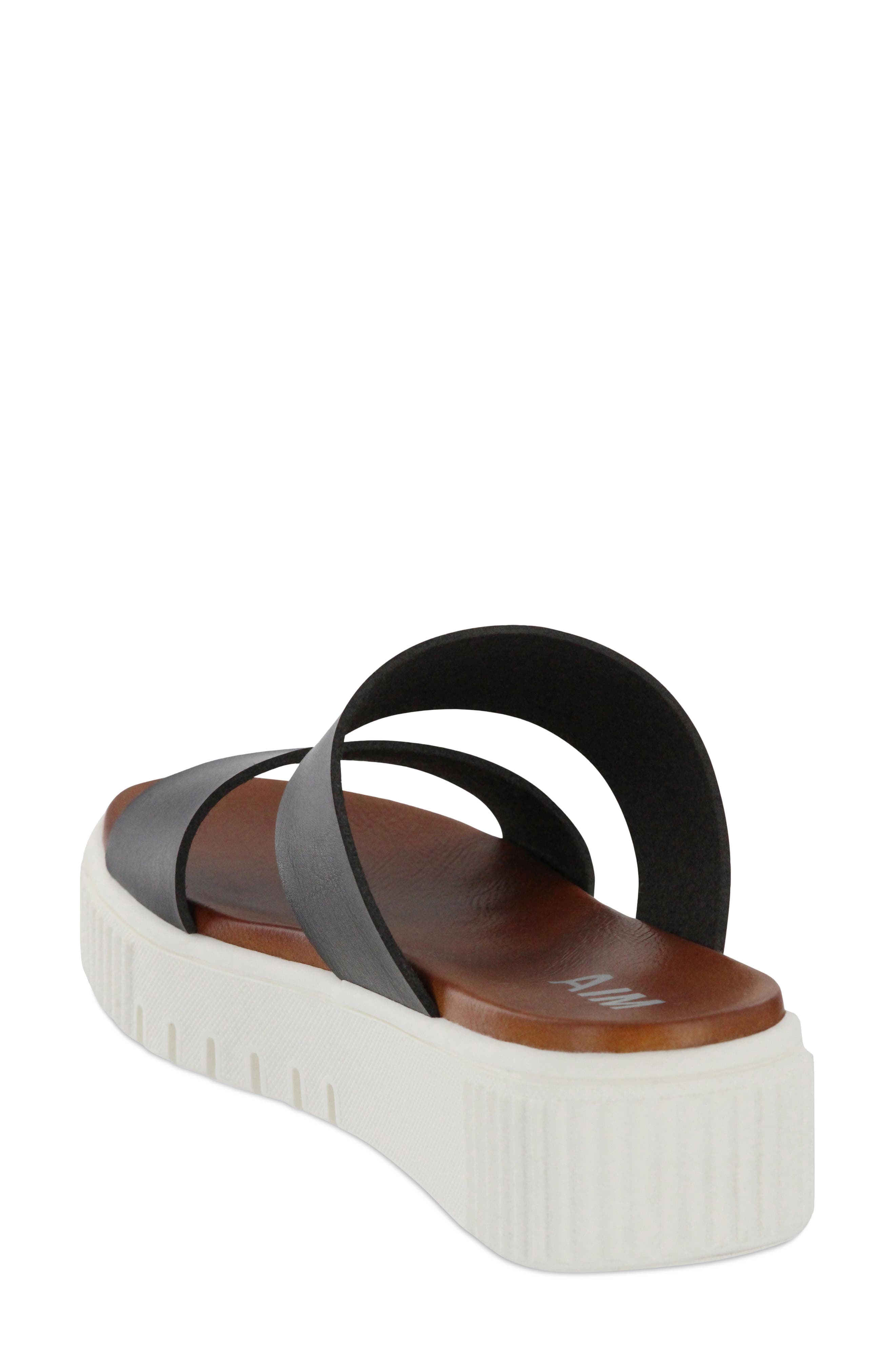 Lexi Platform Slide Sandal, Alternate, color, BLACK