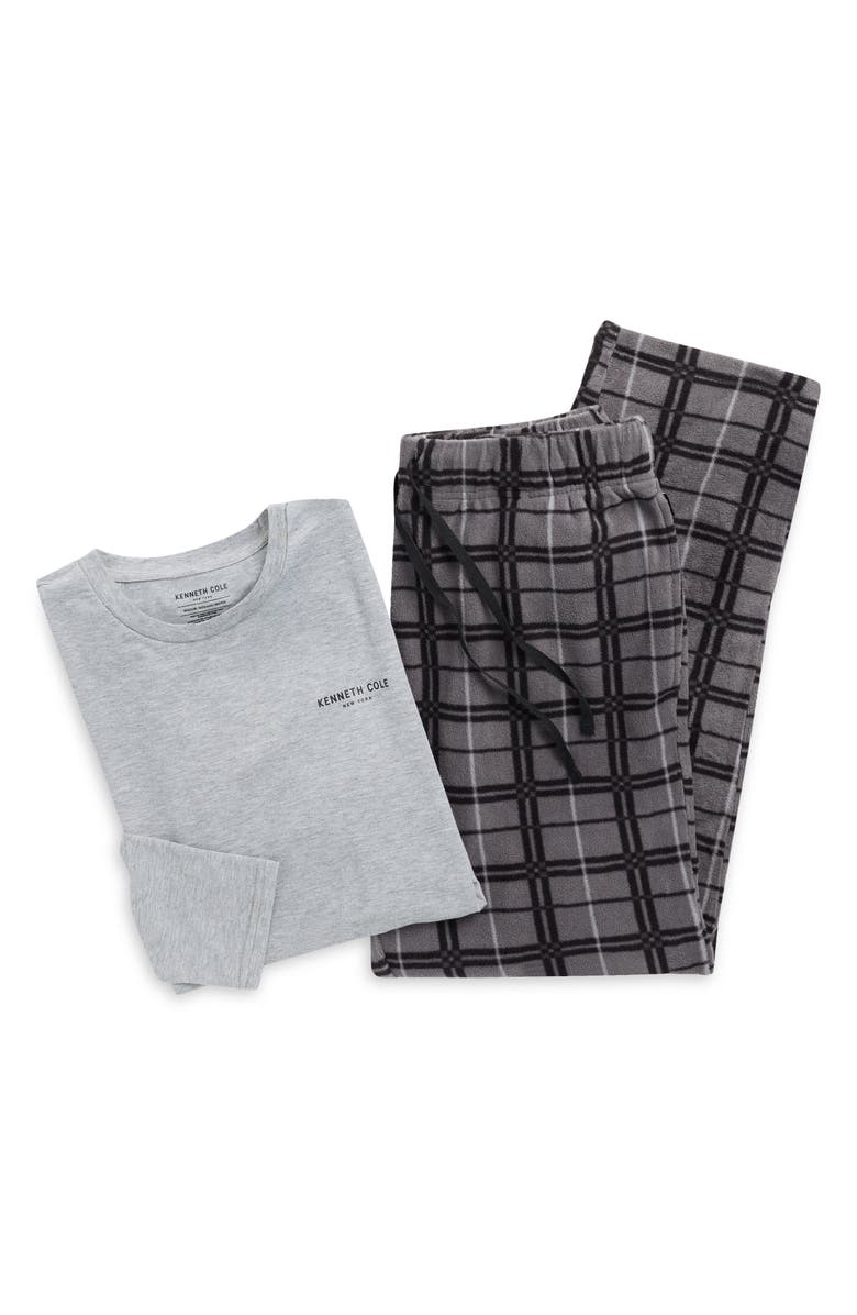 Kenneth Cole 2-Piece Lounge Pajama Set, Alternate, color, Grey