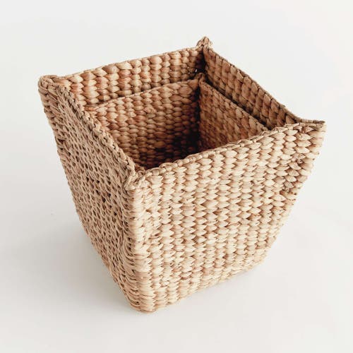 Napa Home & Garden Water Hyacinth Tapered Baskets Set Of 2 In Brown