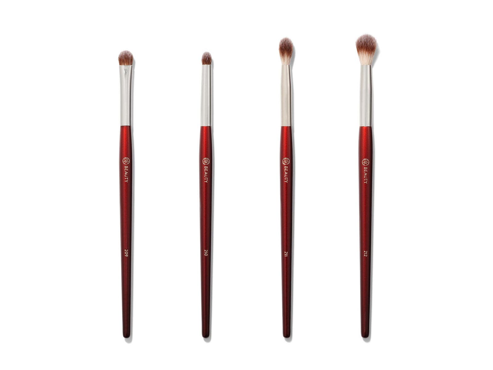 Bk Beauty Core Line Extension Eye Brush Set In Burgundy