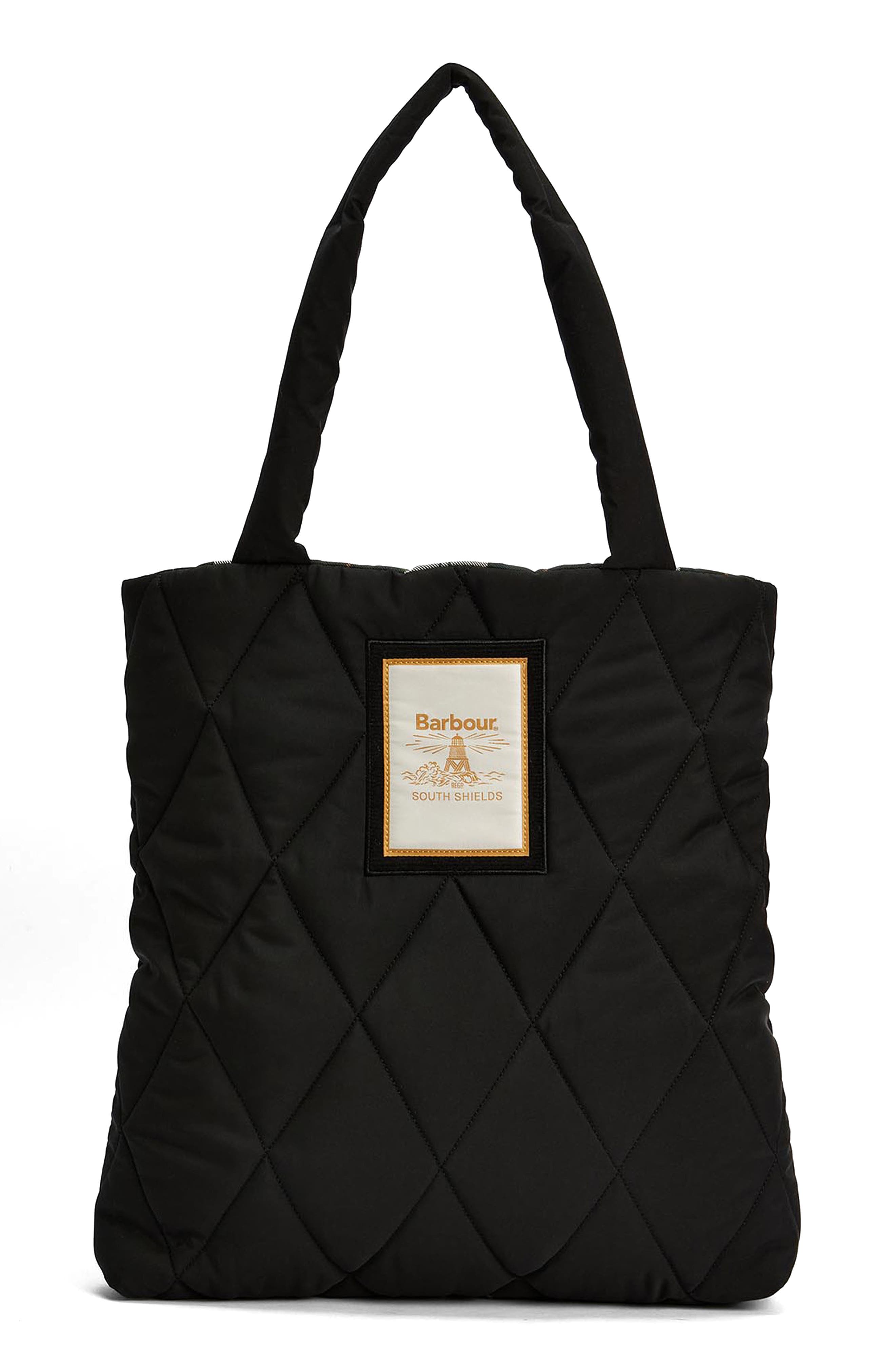 Barbour Mariah Diamond Quilted Tote Bag, Main, color, 