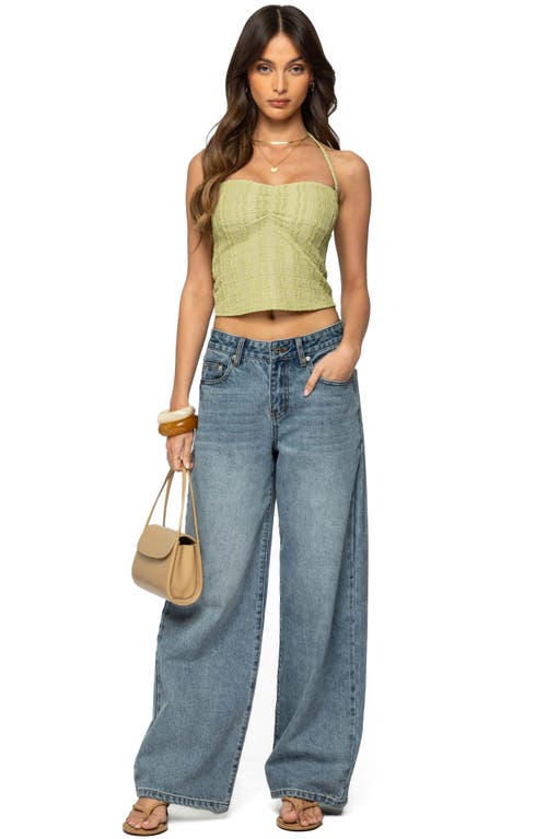 EDIKTED EDIKTED GALYA TEXTURED HALTER TOP