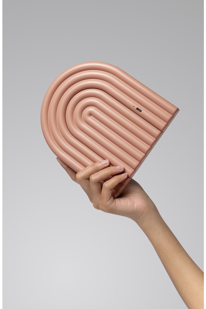 LED Desk Mirror, Alternate, color, TERRACOTTA