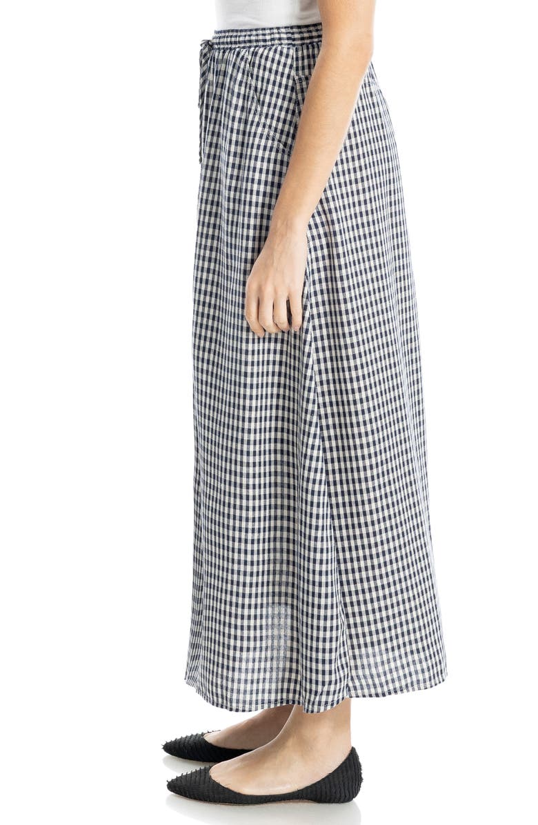 MAX STUDIO Gingham Pull-On Maxi Skirt, Alternate, color,