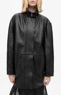 MANGO Oversize Faux Leather Jacket