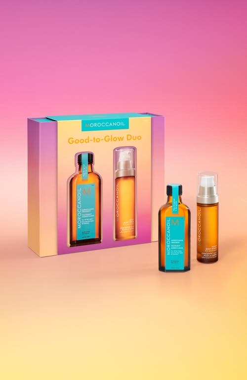 Moroccanoil ® Good To Glow Set (limited Edition) $86 Value In Transparent