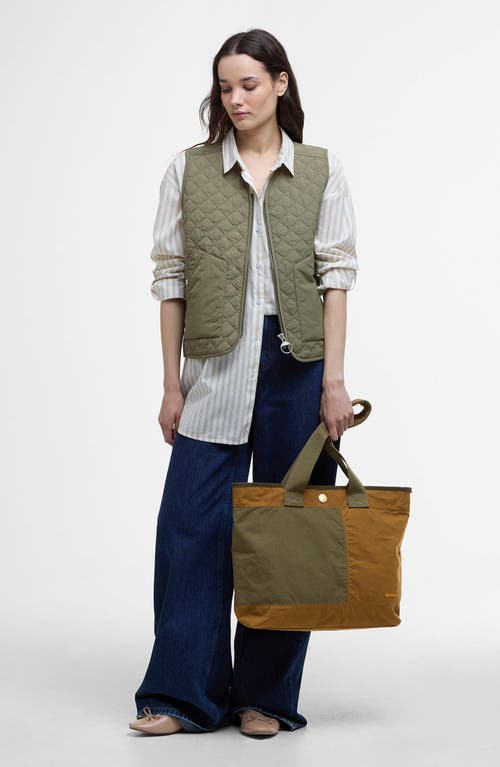 Barbour Mya Tote Bag In Dusky Green