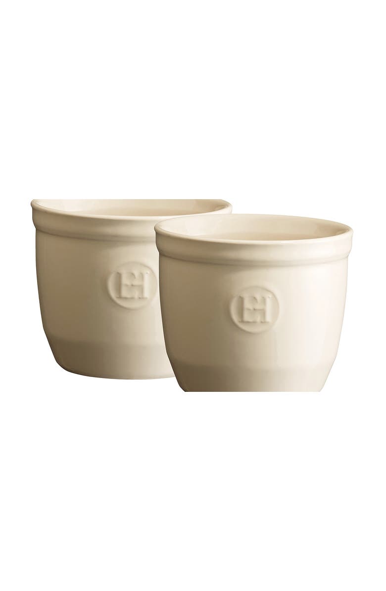 Emile Henry Made in France 6.75 oz Ramekin, Set of 2, 3.25" by 2.75", Main, color, Clay