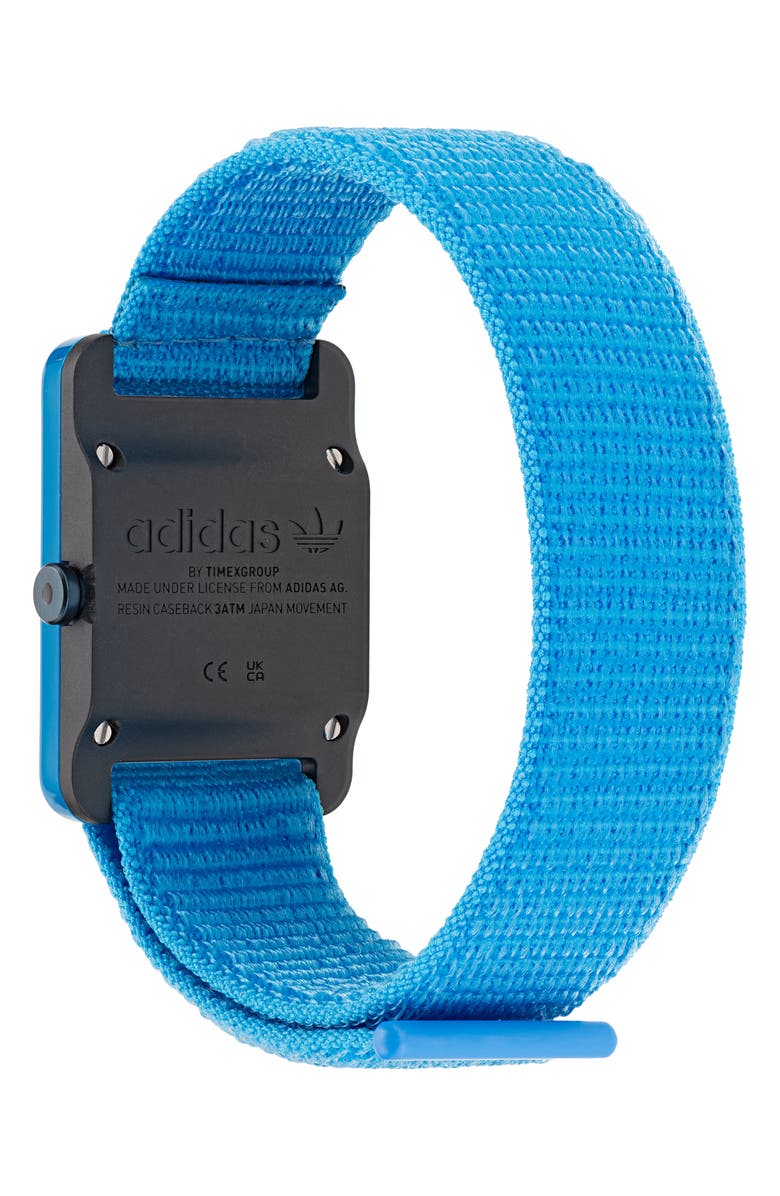 adidas Retro Pop Two Nylon Strap Watch, 31mm, Alternate, color, 