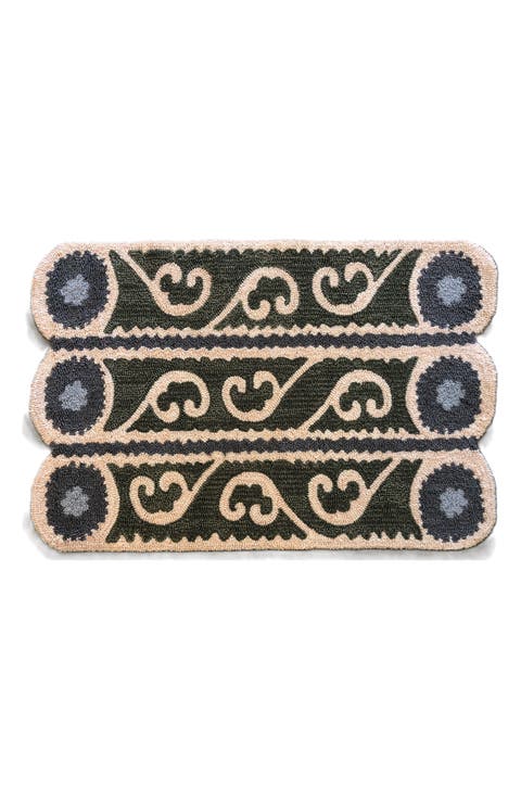 Suzani Stripe Scallop Doormat