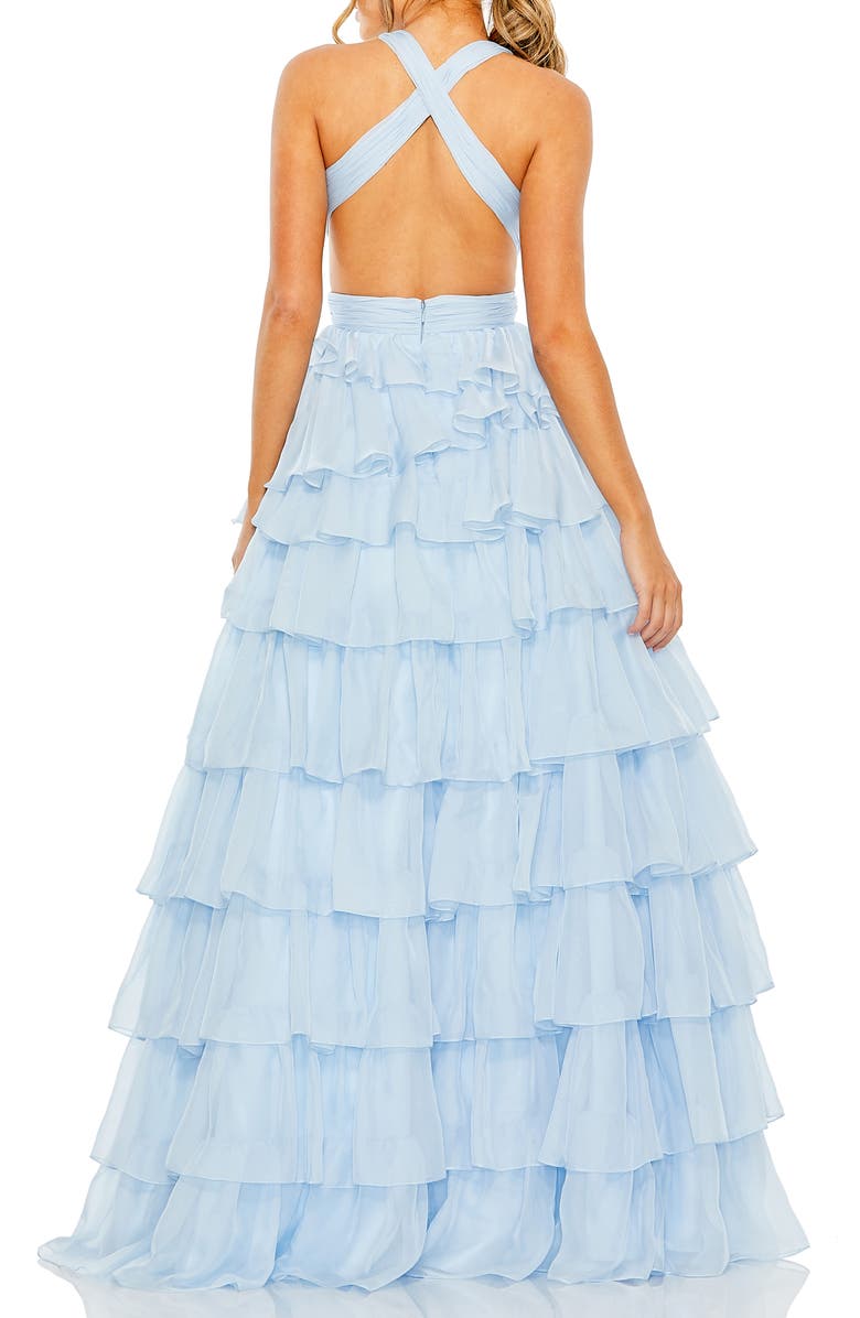 Mac Duggal Ruffle Tiered Ballgown, Alternate, color, 