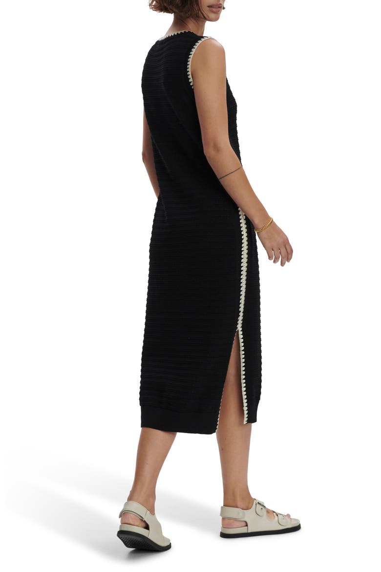 Dwight Sleeveless Midi Dress, Alternate, color, BLACK/ WHITE
