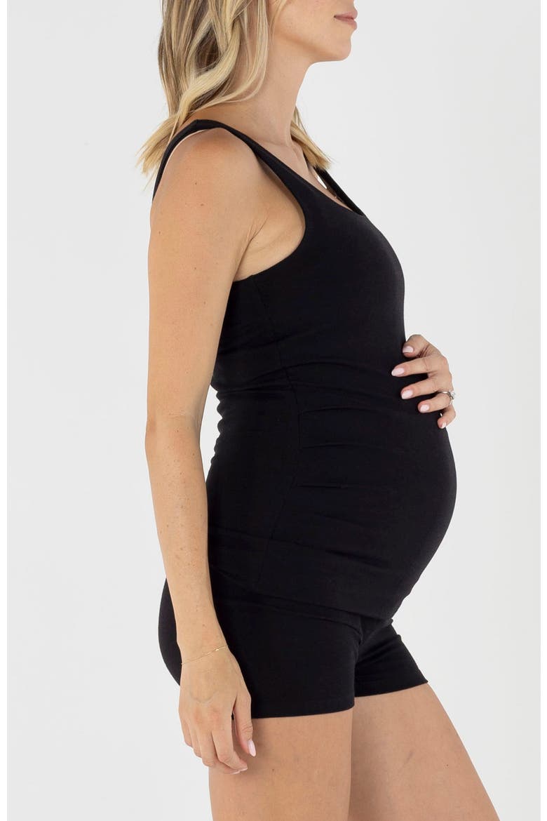 Maternity  Mini Bike Shorts, Alternate, color, Black