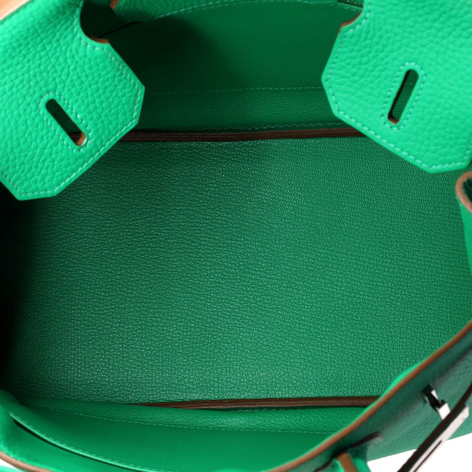 Pre-Owned Hermes Birkin Handbag Green Clemence with Palladium Hardware 30, Alternate, color, Menthe