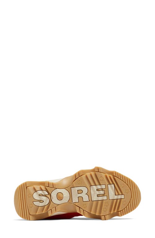 Sorel Kinetic Impact Waterproof Zip Bootie In Orange