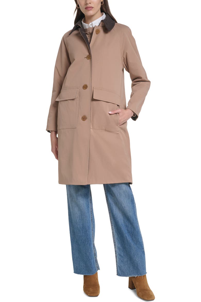 Reversible Rain Mac Coat, Main, color, KHAKI