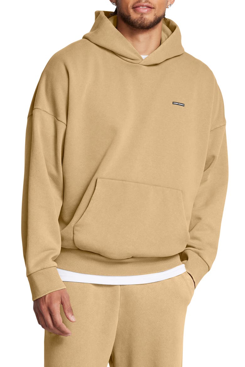 Icon Heavyweight Fleece Pullolver Hoodie, Main, color, CAMEL
