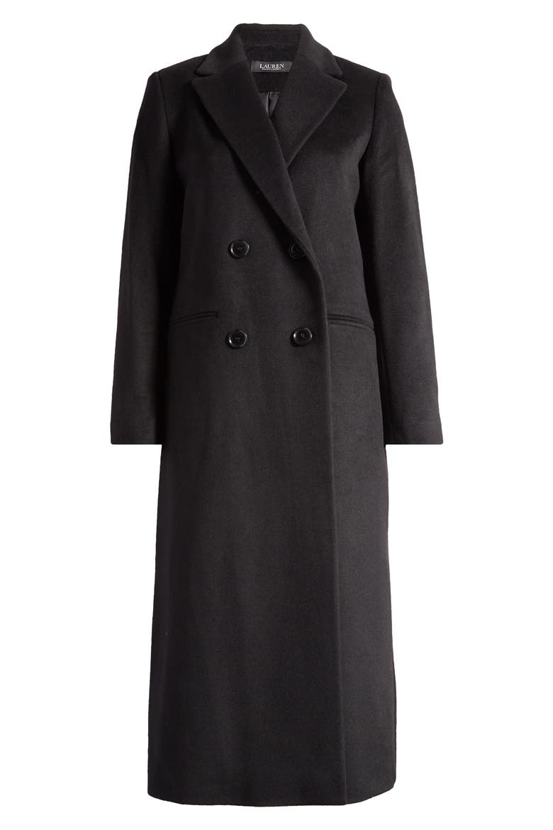 Easy Fit Wool Blend Coat, Alternate, color, BLACK