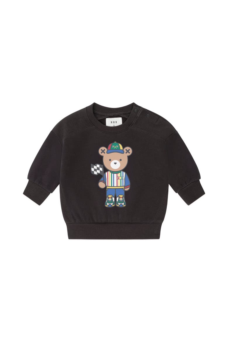 Motorsport Hux Panel Sweatshirt, Main, color, Soft Black