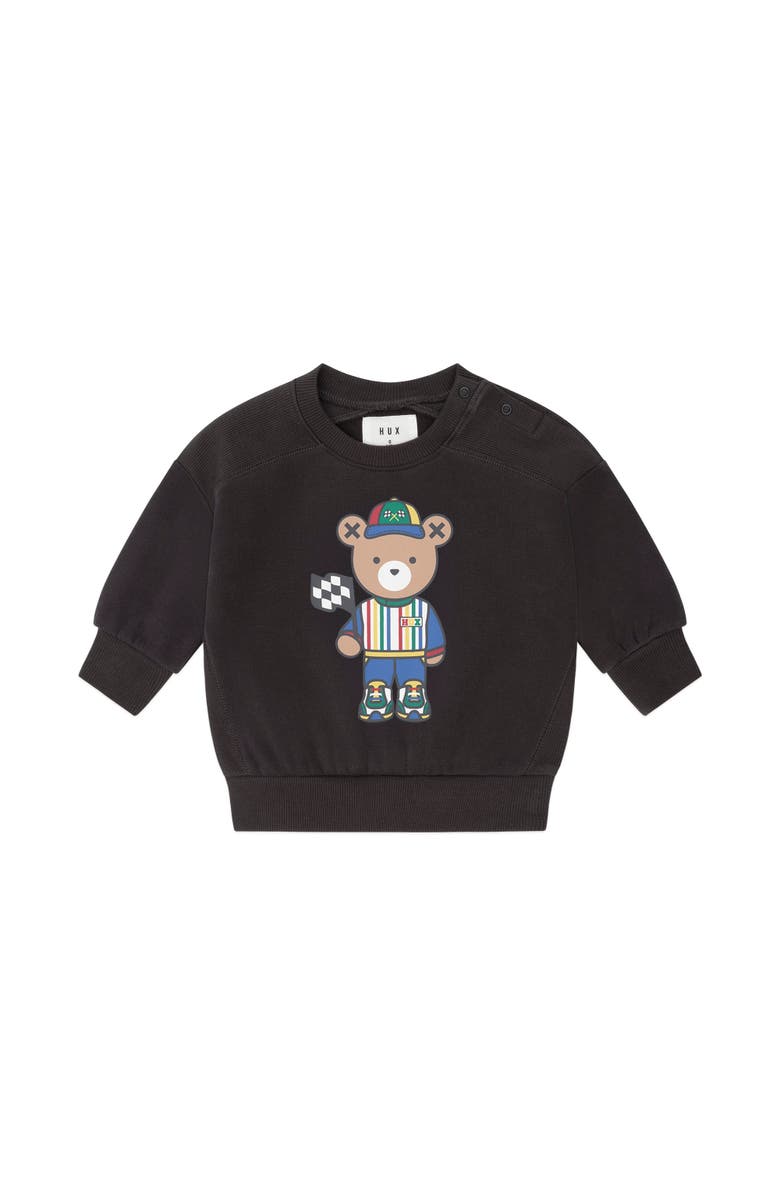 Huxbaby Motorsport Hux Panel Sweatshirt, Main, color, Soft Black