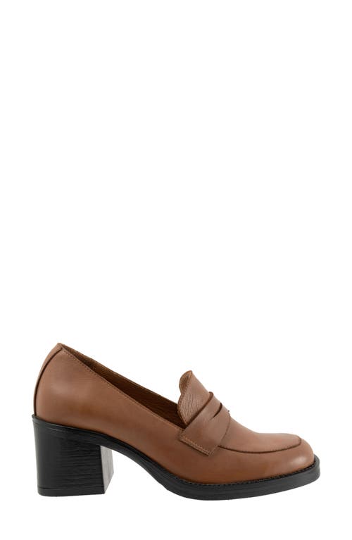 Bueno Ruth Penny Loafer Pump In Brown