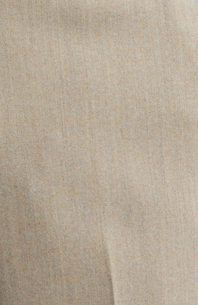 Berle Wool & Cashmere Flannel Dress Pants, Alternate, color, Dark Tan