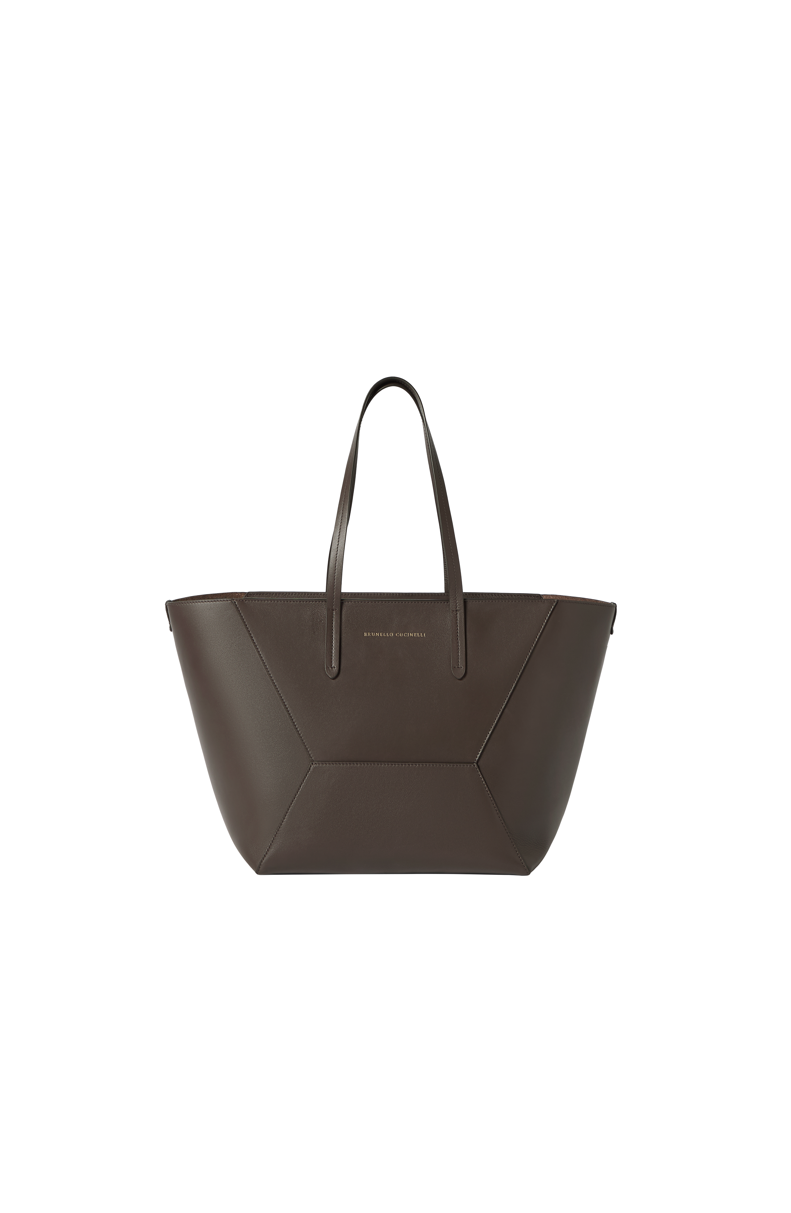 BC Duo bag in calfskin with monili, Alternate, color, Brown