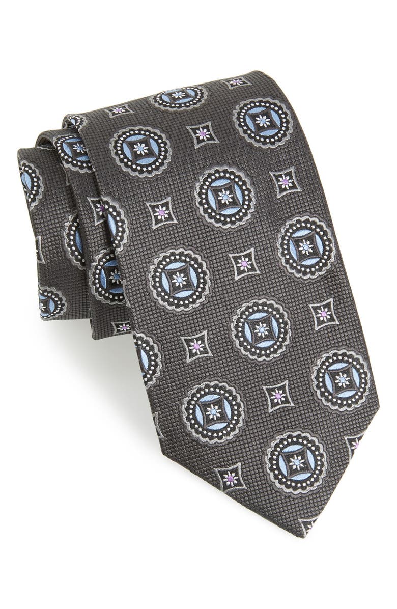 J.Z. Richards Medallion Silk Tie, Main, color, 