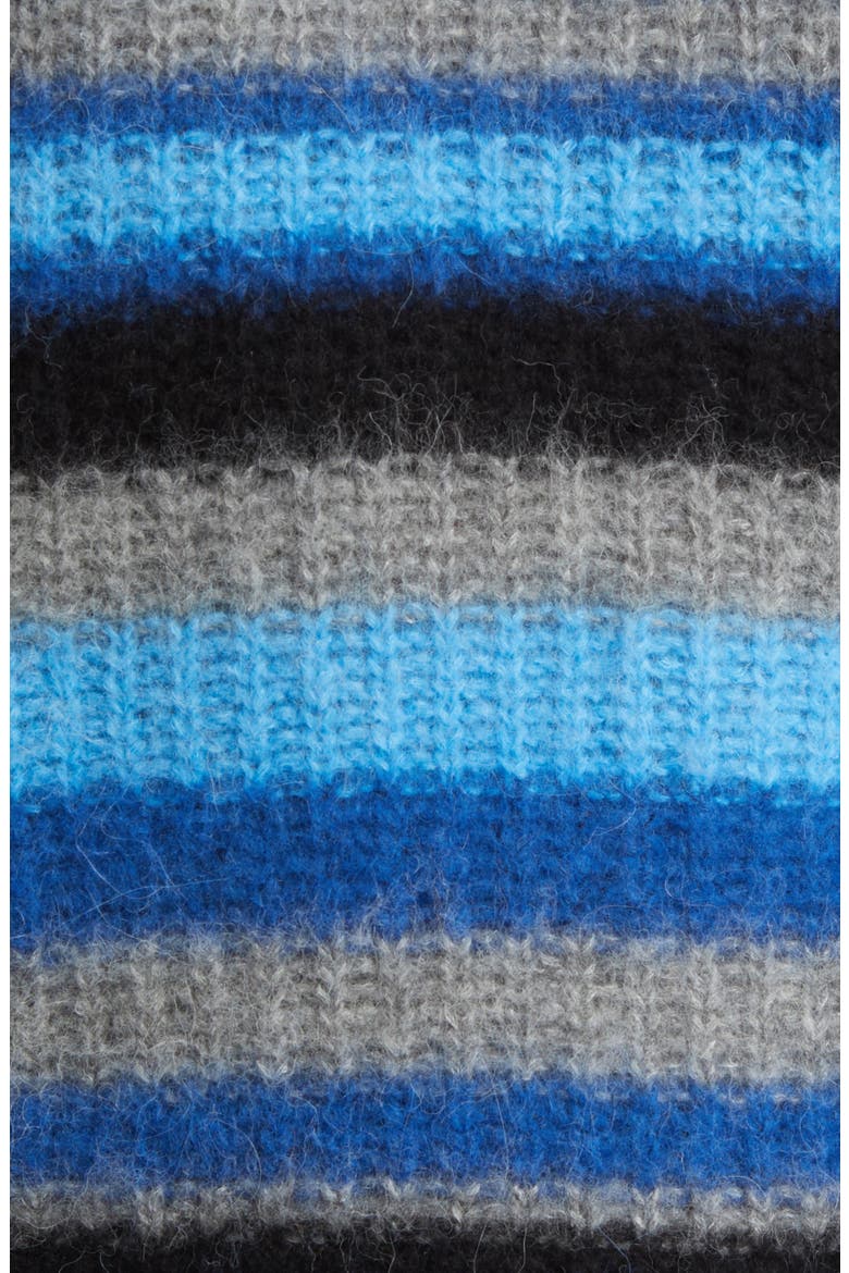 Stripe Alpaca Blend Crewneck Sweater, Alternate, color, SKY BLUE MULTI