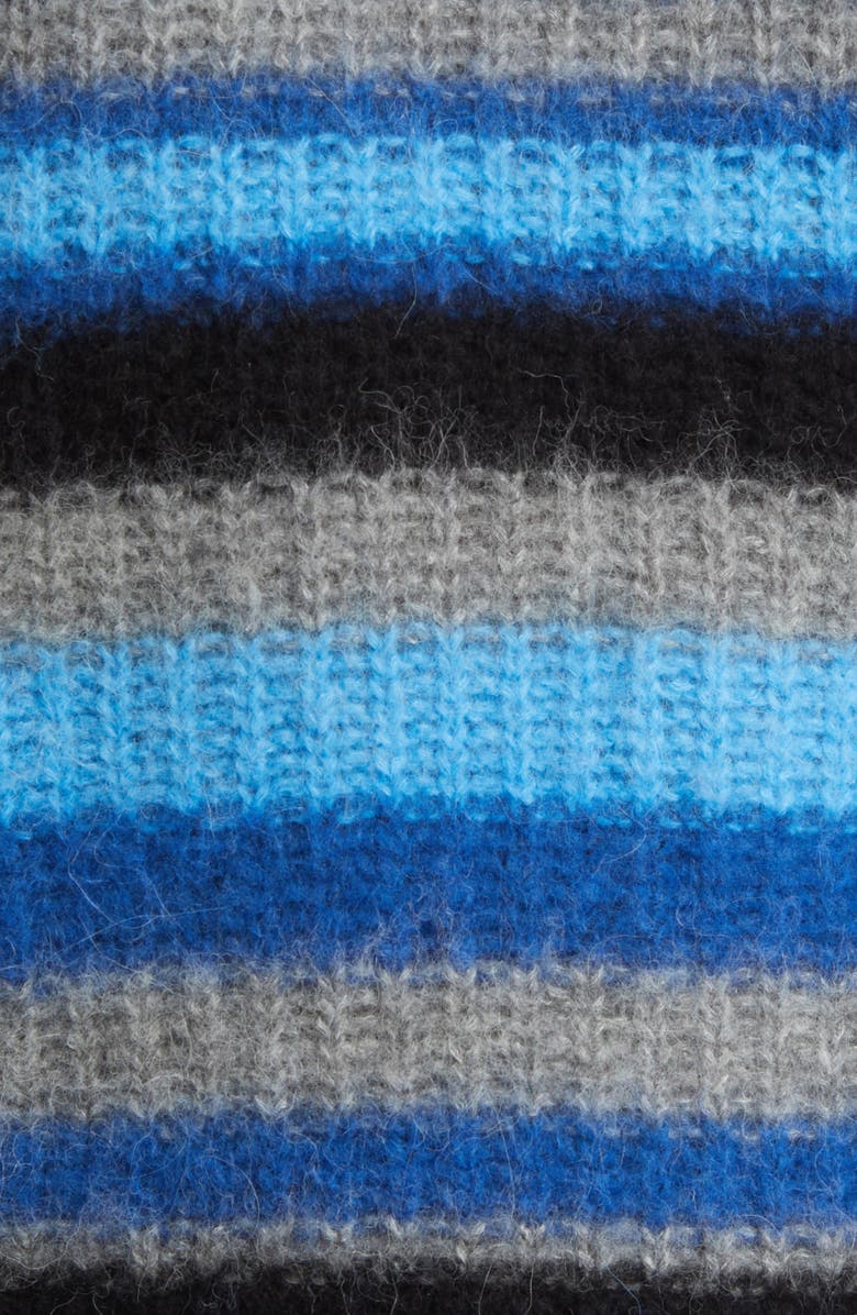 FRAME Stripe Alpaca Blend Crewneck Sweater, Alternate, color, 