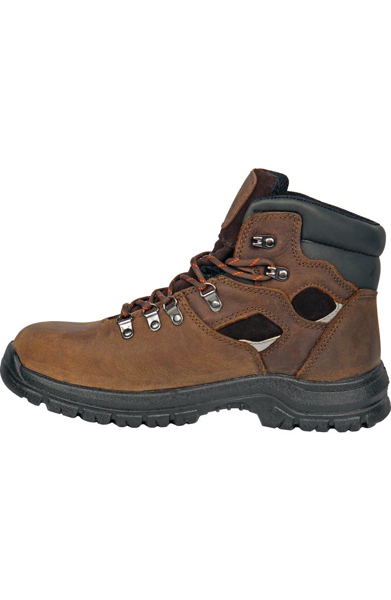 Hoss Boot Company HOSS Adam 6 Inch Steel Toe Work Boot, Alternate, color, Brown