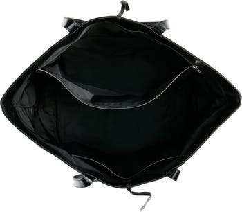 Punch Crinkled Leather Tote