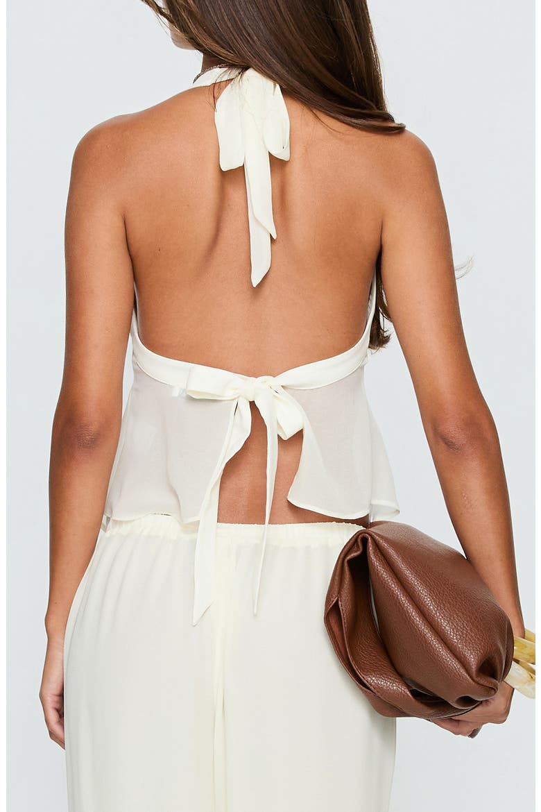 Finesse Halter Top, Alternate, color, YELLOW