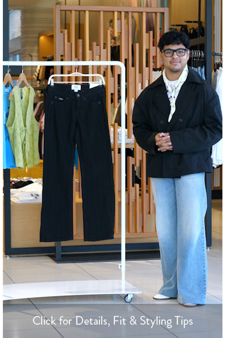 Kayla Low Rider Textured Trouser Leg Jeans video
