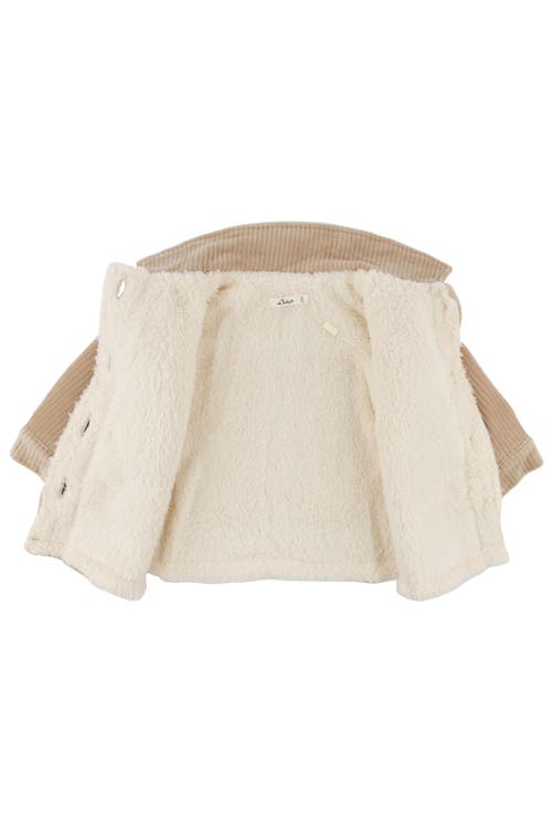 Oh Baby ! Corduroy With Snowdrift Shacket In Sand