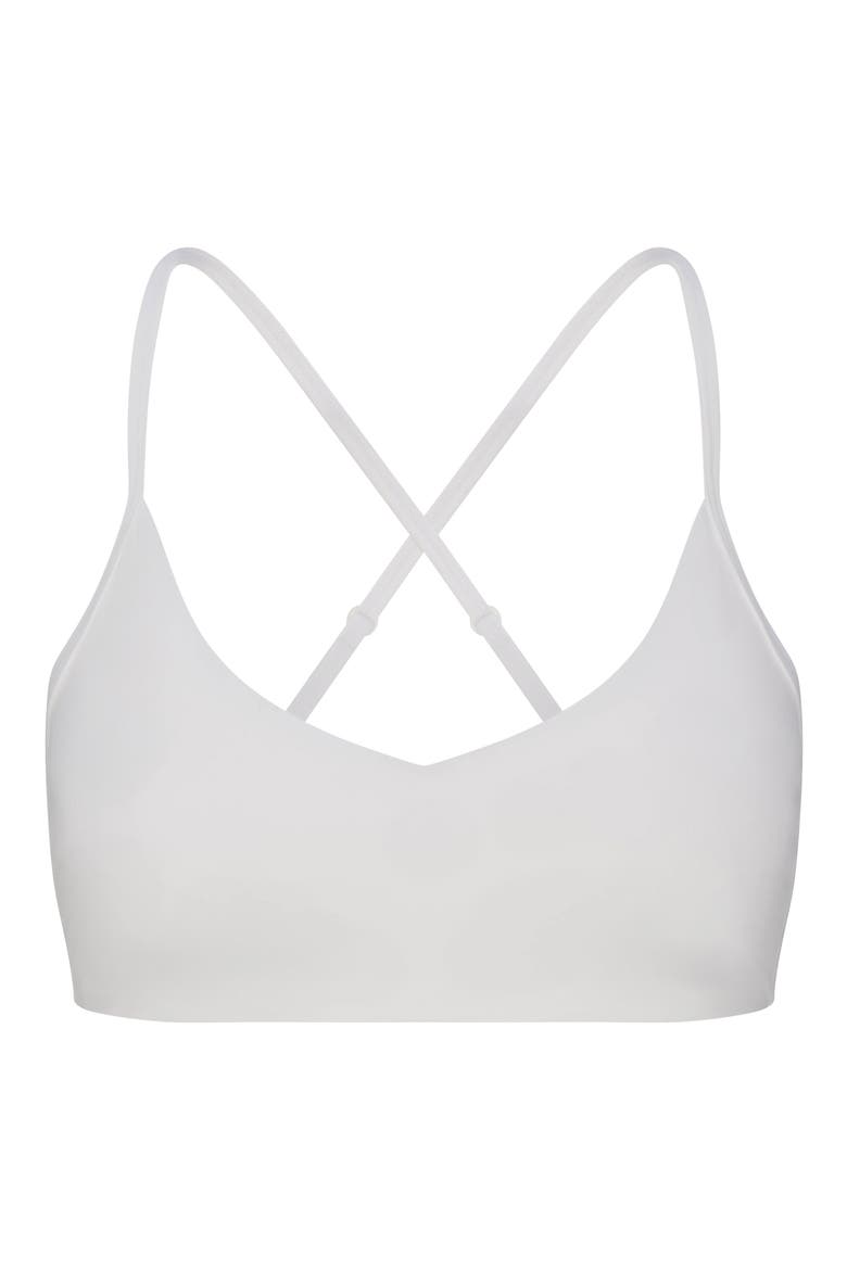Isla Sports Bra, Alternate, color, WHITE