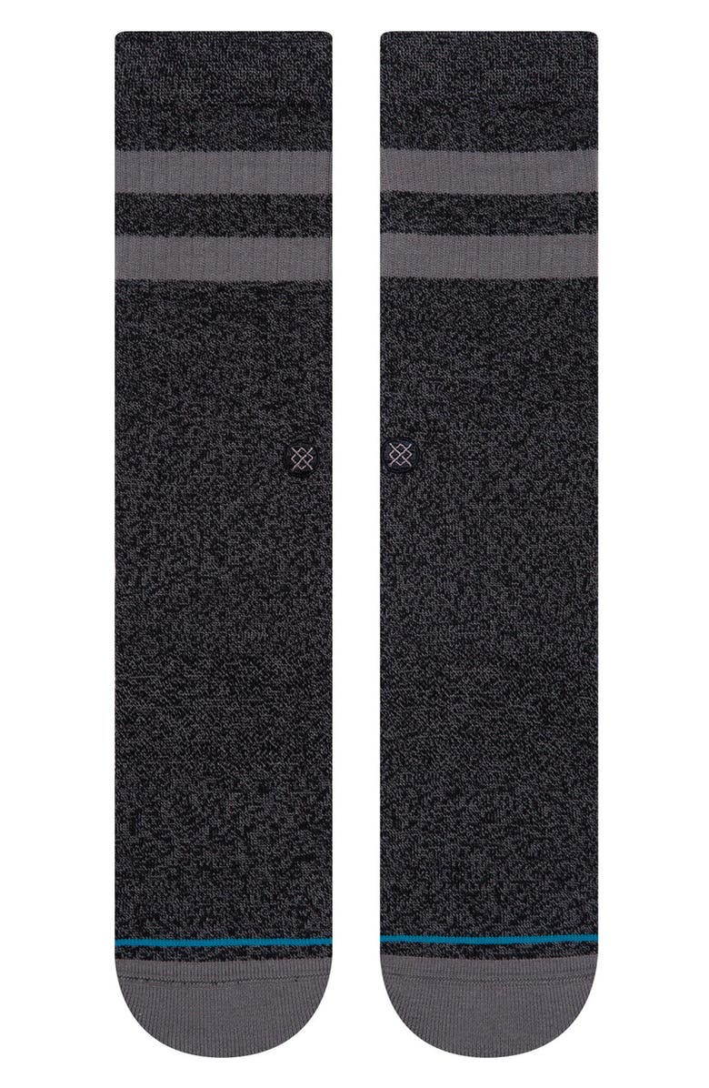 Stance Joven Classic Stripe Crew Socks, Alternate, color, Black
