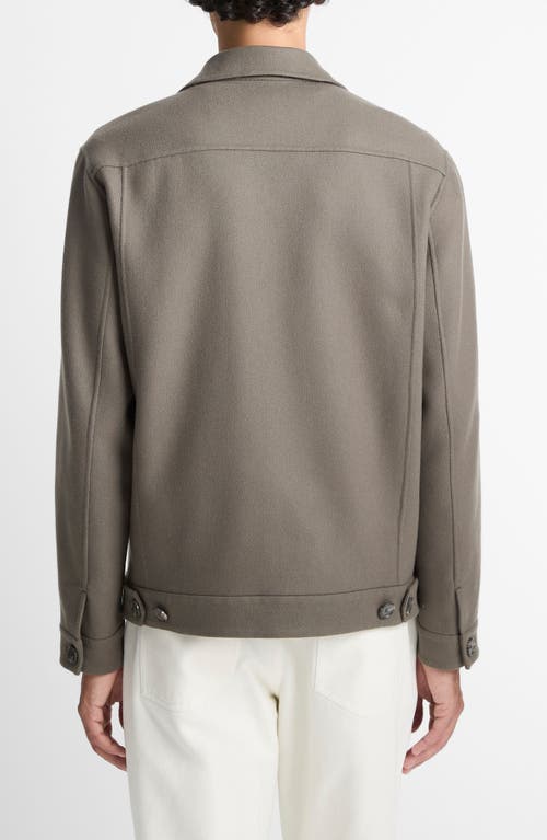 Vince Wool-blend Patch Pocket Overshirt