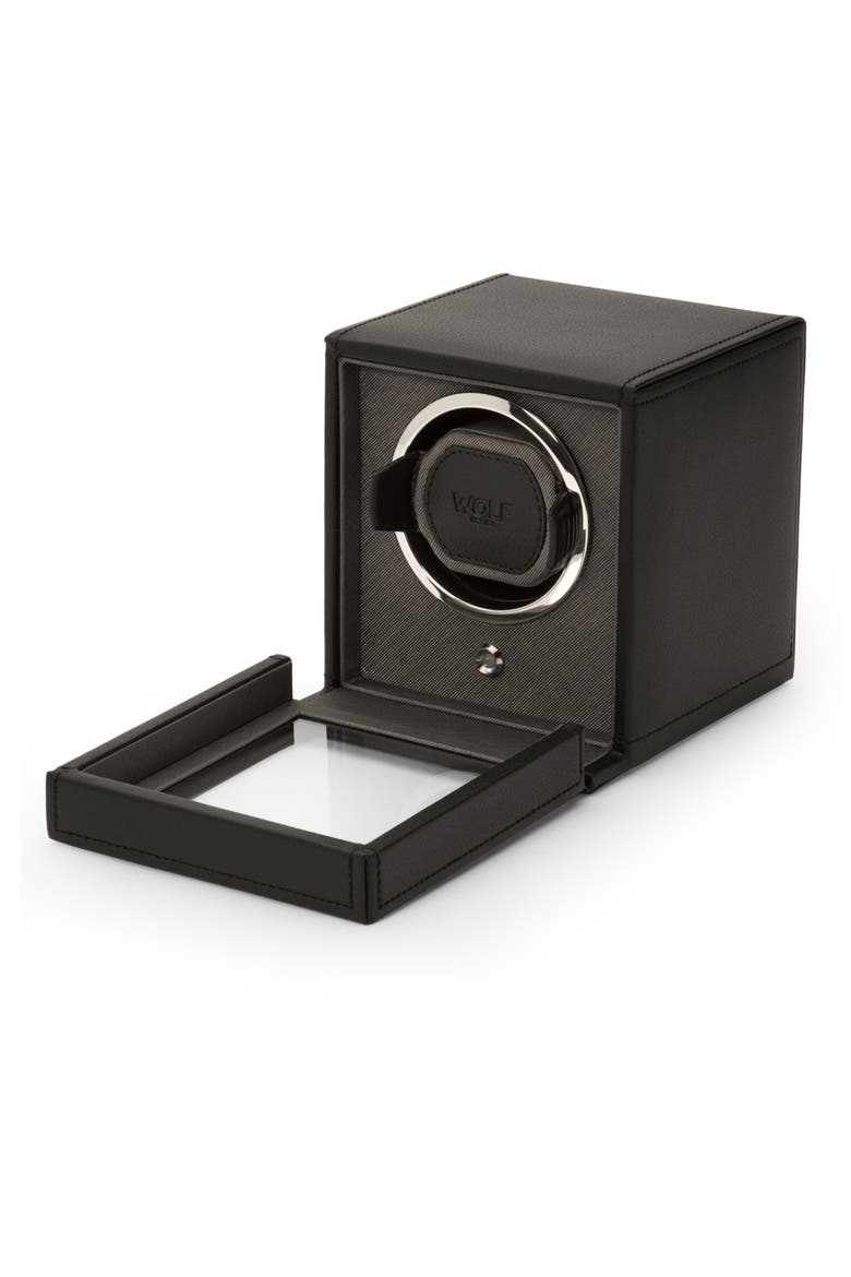 Cub Single Watch Winder, Alternate, color, BLACK
