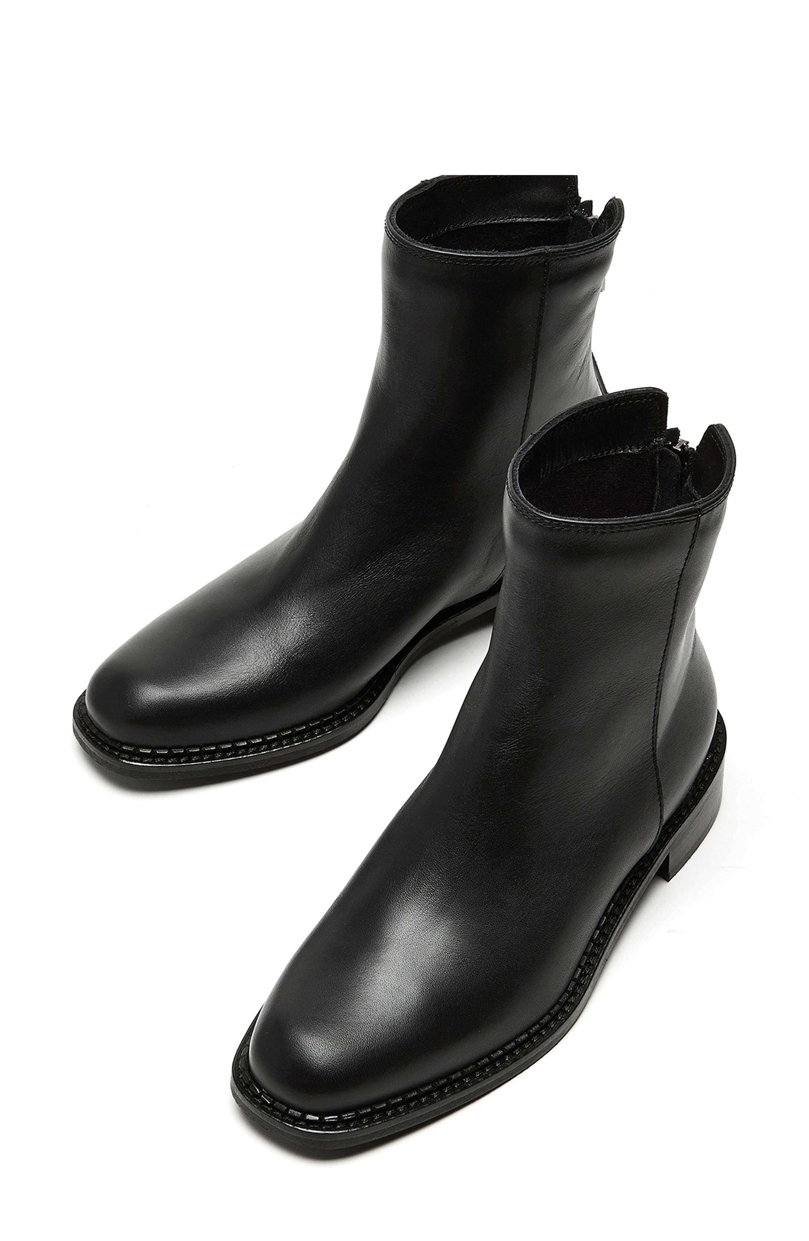 La Canadienne Selina Waterproof Bootie, Alternate, color, Black Leather