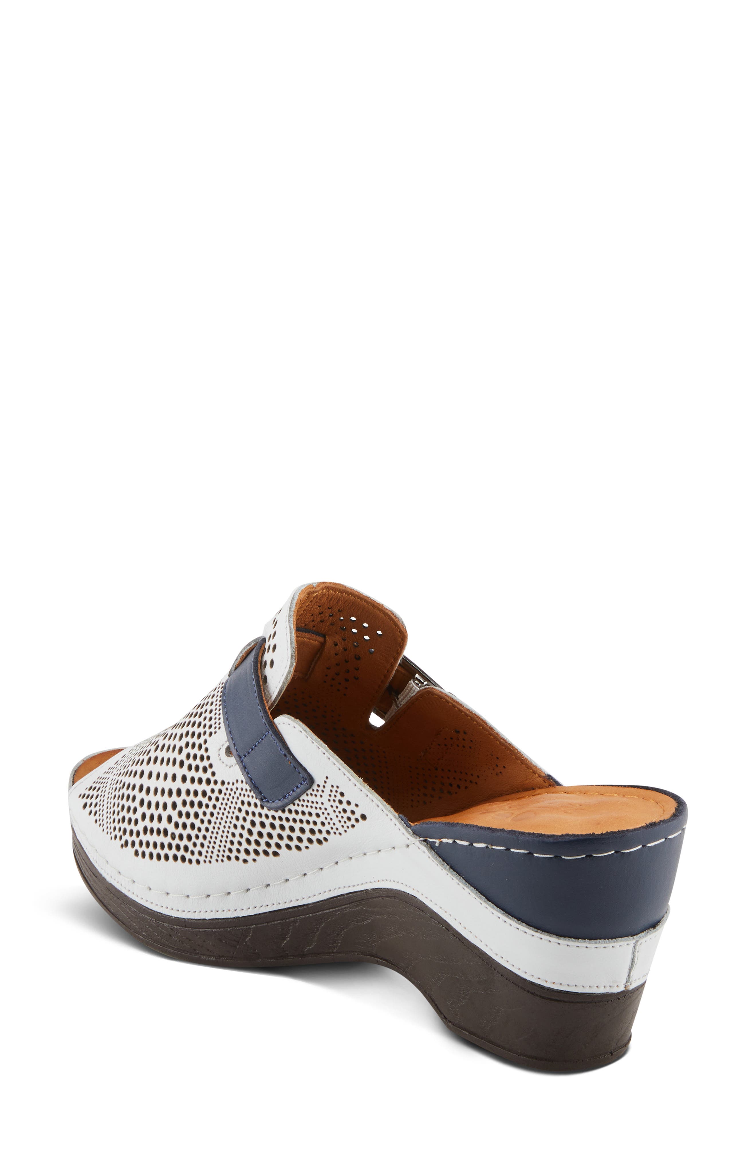 Spring Step Momelle Wedge Sandal, Alternate, color, White Multi