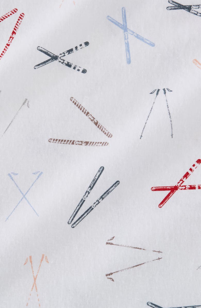 Woven & Weft Turkish Cotton Flannel Christmas Sheet Set, Alternate, color, Santa Joy