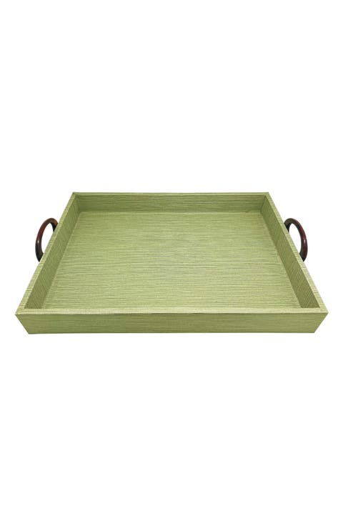 Faux Grasscloth Tray