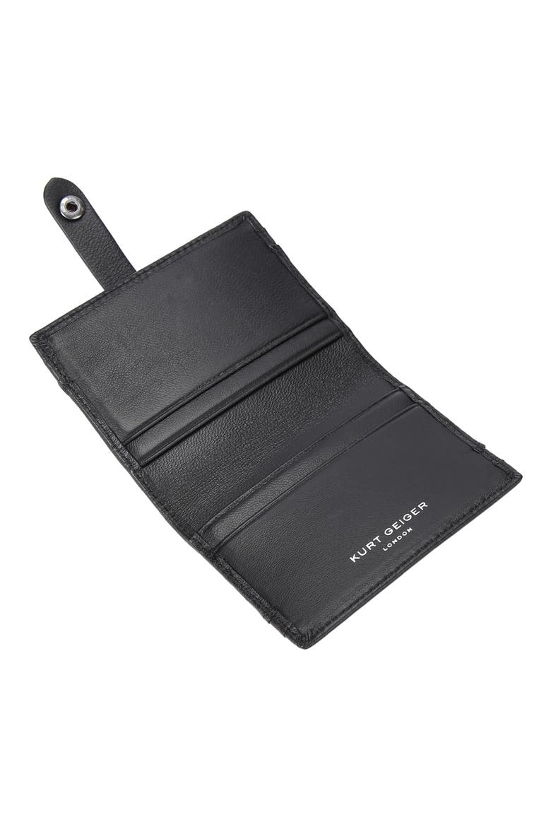 Kensington Drench Quilted Leather Bifold Wallet, Alternate, color, BLACK